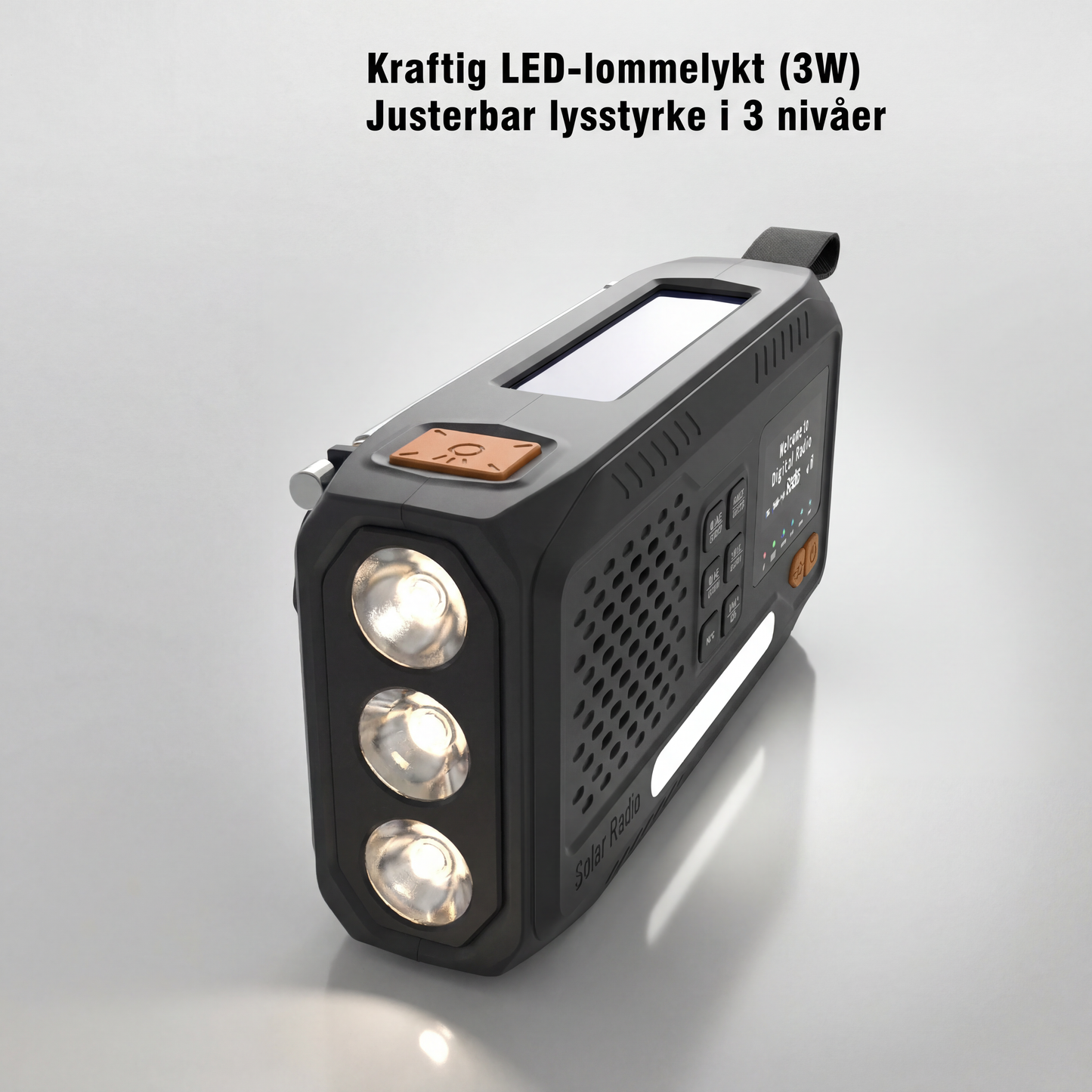 Bærbar nødradio DAB+/FM 4500mAh